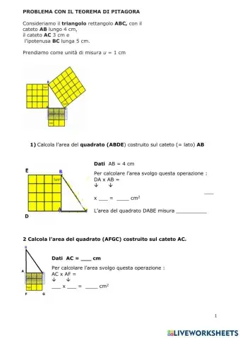 Teorema di Pitagora STEP BY STEP