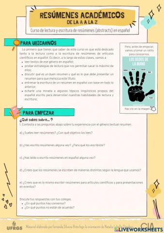 ¿Qué sabes sobre resúmenes de artículos científicos??