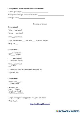 LESSON 2 WHO IS YOUR FRIEND Exercise 3