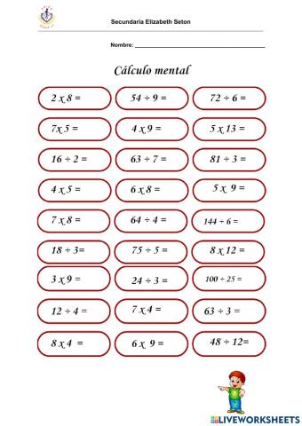 Calculo mental 01