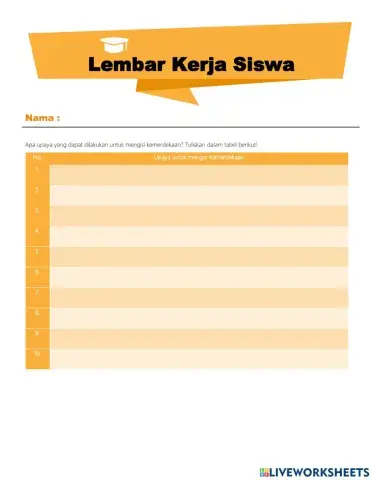 Upaya Mengisi Kemerdekaan