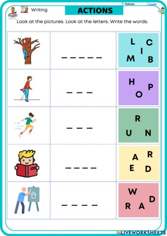 Write Starters Actions 01