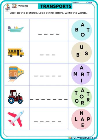 Write Starters Transports 01