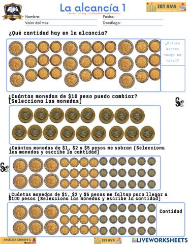 Actividad la alcancía 1 (actividad complementaria)