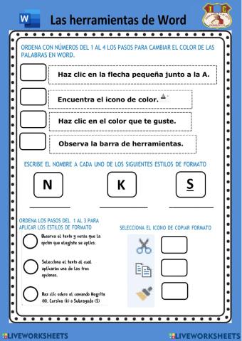 Herramientas de word