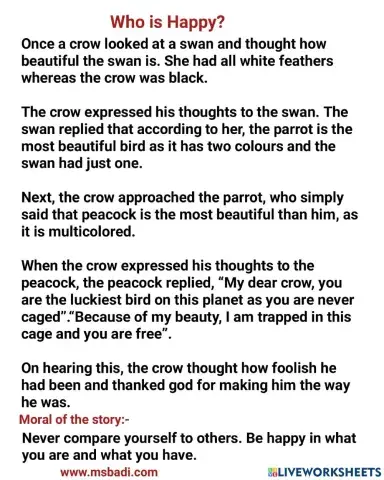 Day-10-english story-WHO IS HAPPY?