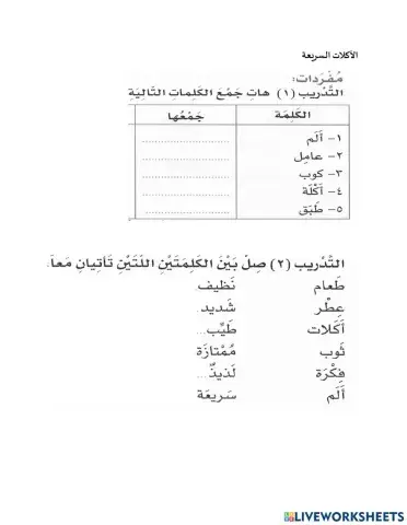 اكلات سريعة