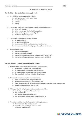 American Horror-Integration activity