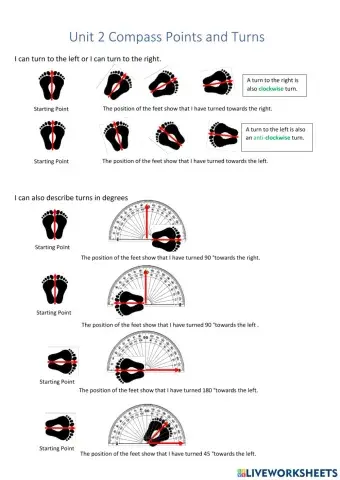 CHILL5 Math Describing Turn and Using Compass Points