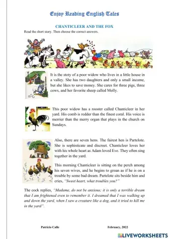 Chanticleer and the fox