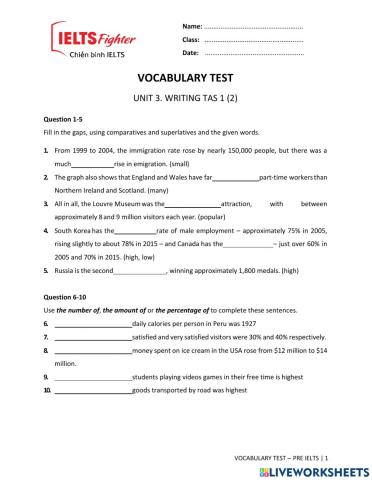 Vocab test 18
