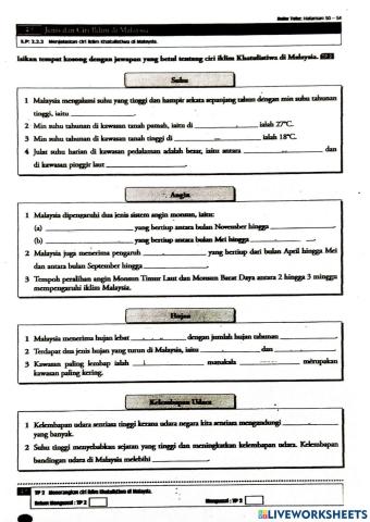 4.1 Jenis dan Ciri Iklim di Malaysia
