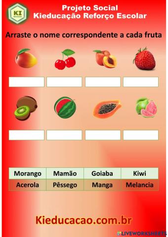 Conhecendo as frutas