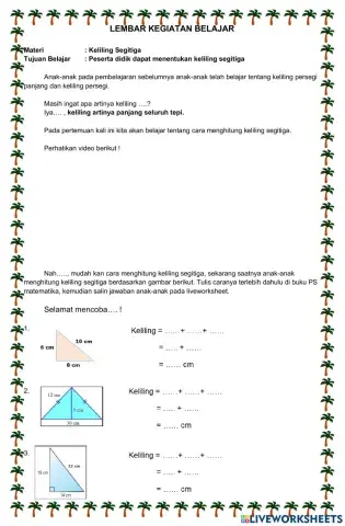 Lembar kegiatan belajar