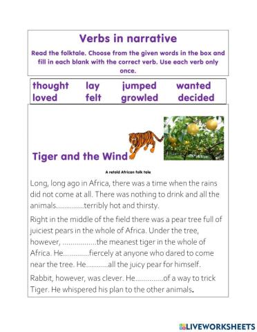 The Tiger and The Wind