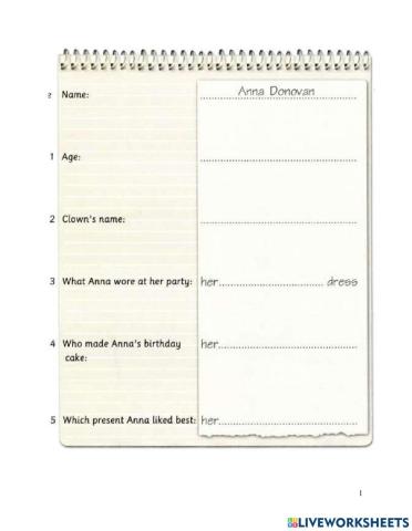 Movers practice test