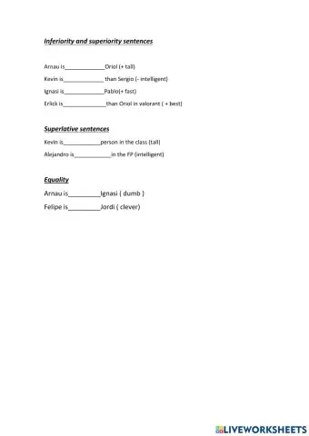 Comparisons and computing