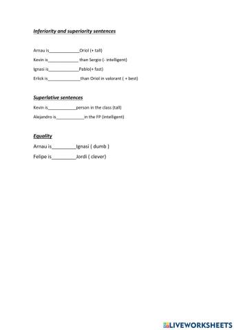 Comparisons and computing