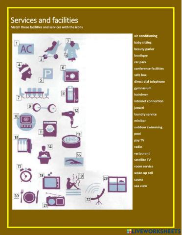 Services and facilities