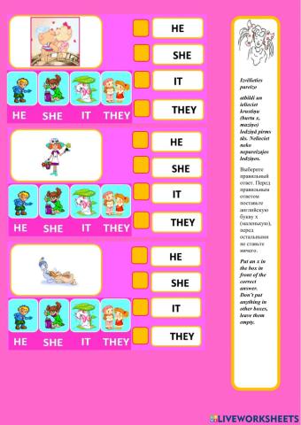 Personal pronouns