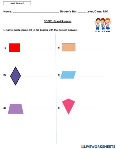 P5 Math Worksheet
