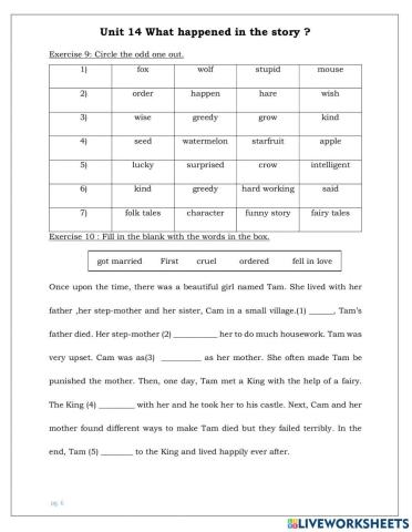 G5-Unit 14 worksheet 1 + Simple tenses