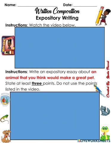 Expository Writing - Explain