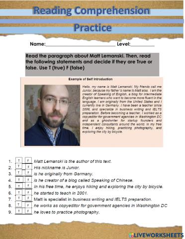 Personal Information