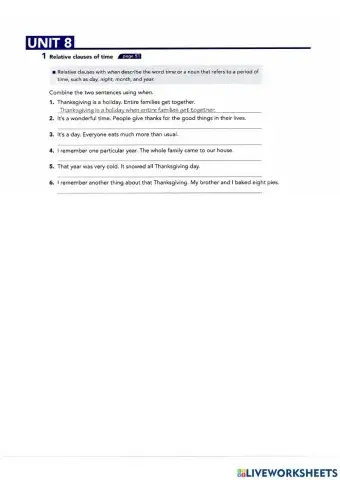 Relative clauses of time