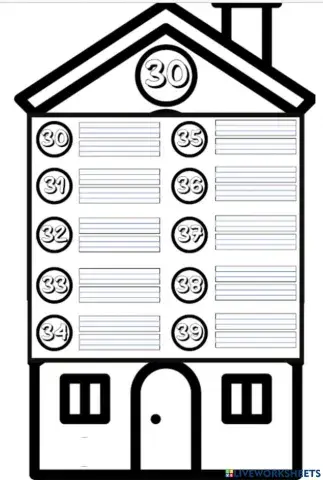 Escribir del 30 al 39