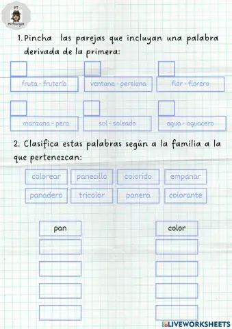Palabras derivadas y ortografía
