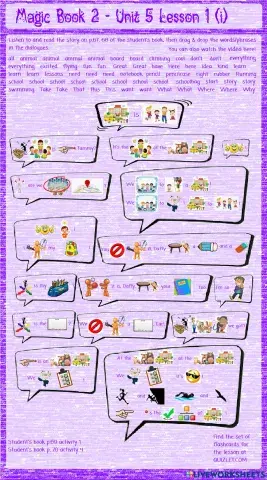 Magic Book 2  Unit 5 Lesson 1 (i)