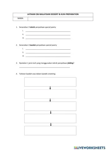 C06 malaysian dessert and kuih preparation