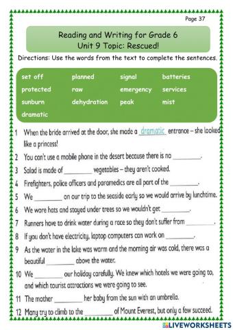 R&W 6 Unit 9 Rescued!