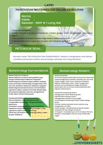 LKPD Penerapan BIoteknologi
