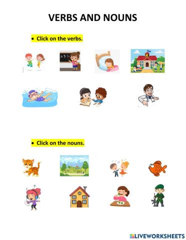 2° verbs and nouns