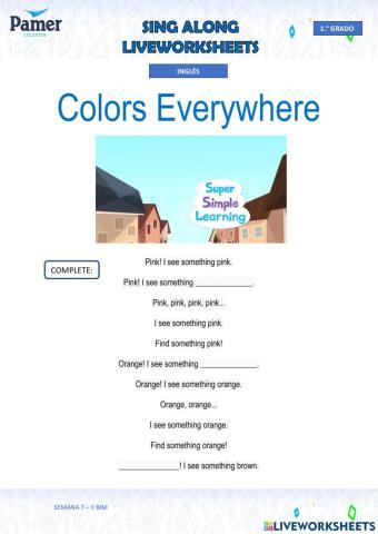 SAL-SEM7-1.º grado-ING-II BIM-COLORS EVERYWHERE