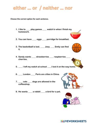 Either or Neither nor