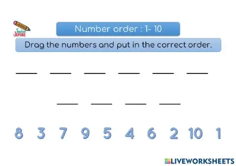 Number order and quantity