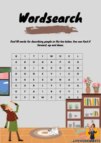Describing People Wordsearch