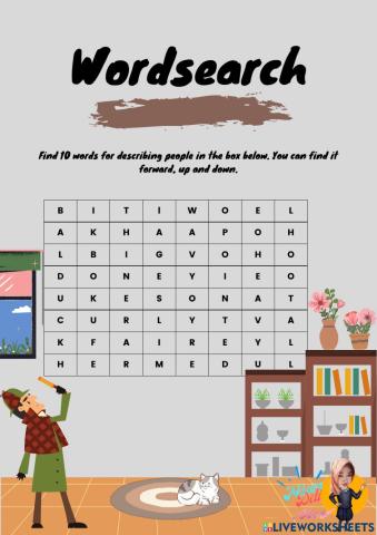 Describing People Wordsearch
