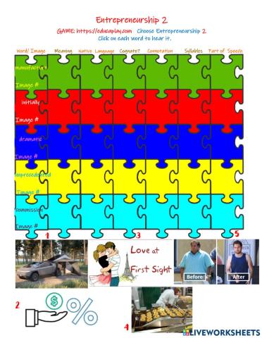 Entrepreneurship 2 Vocabulary Log