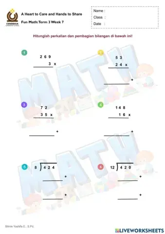 Perkalian dan Pembagian Bersusun