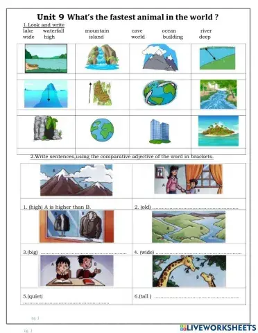 Comparative and superative