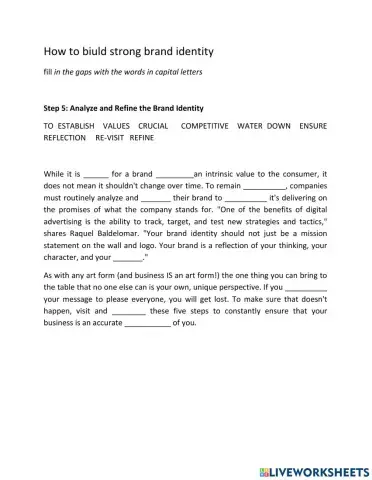 Step to make your brand strong