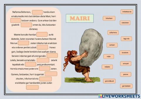 Euskal Mitologia - MAIRI