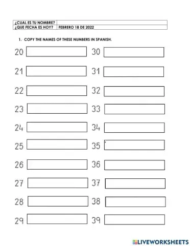 Spanish test feb 18th