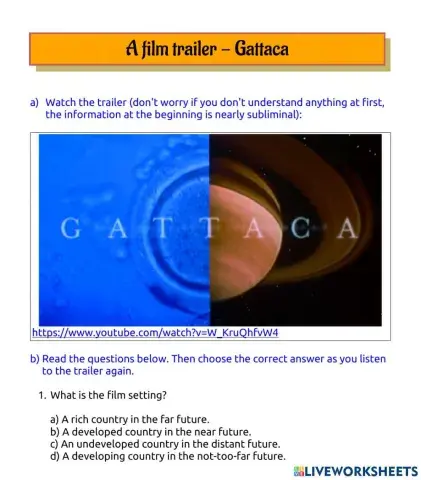 Gattaca - film trailer