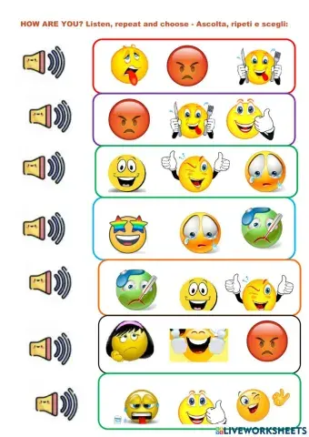 How are you? Listen and choose