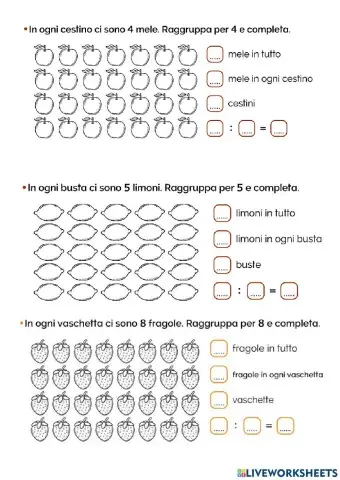 Divisioni Raggruppamento